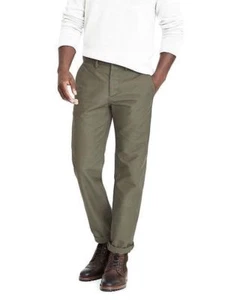 Banana Republic Straight Fit Heritage Chino Pant - Military Green Sz 33x32 @ - Picture 1 of 3