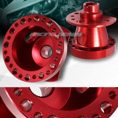 ADAPTADOR BUJE VOLANTE 6 ORIFICIOS ALUMINIO ROJO T6061 APTO 88-91 HONDA CRX/CIVIC Foto 1 de 3