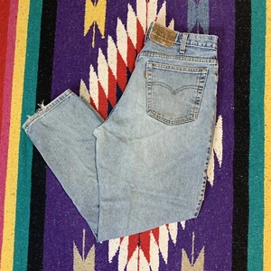 Vintage Levi’s 545 Loose Denim Jeans Size 34X29 Distressed Faded Made In USA - Picture 1 of 11