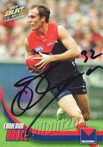 Signed 2009 MELBOURNE DEMONS AFL Card CAMERON BRUCE - Picture 1 of 1