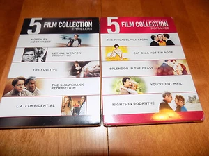 BEST OF WARNER BROS 10 Film Collection Thrillers & Romance Movies 2 DVD SETS NEW - Picture 1 of 4