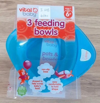 3UB blau - Vital Baby - Unbelievabowl 3 Teller - blau - Bild 1 von 2