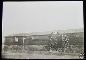 Glass Magic lantern slide YMCA HUT CIRCA WW1 WORLD WAR ONE THE CORNER HOUSE - Picture 1 of 2