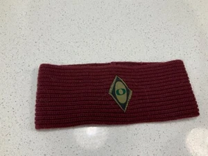 Obermeyer Headband Ear Warmer Wool Ski Snowboard Retro Vintage burgundy Women - Picture 1 of 3