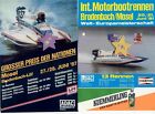 Int. Motorboot Rennen Brodenbach 1981+87,2 Flyer,für den Bilderrahmen,F-201