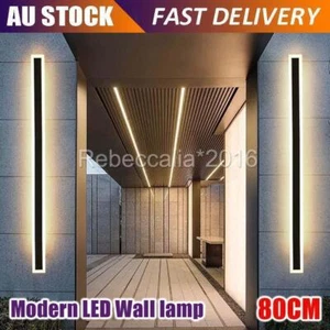 Modern LED Wall Light Sconce Waterproof Outdoor Lamp Exterior Lights Long Strip - Picture 1 of 6