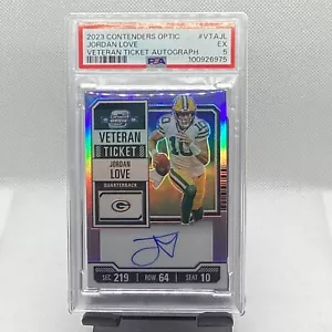 2023 Contenders Optic Jordan Love Veteran Ticket Auto /50 On Card Auto Numbered - Picture 1 of 8