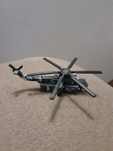 Micro Machines military Helicopter. 6 Rotors. Skull light grey blue camo - Picture 1 of 6