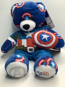 Build-A-Bear Captain America Plush Marvel Avengers 16 inch W/ Outfit *READ* - Picture 1 of 10
