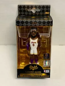New Funko Gold Los Angeles Lakers Lebron James White Uniform Vinyl Chase Figure - Picture 1 of 5