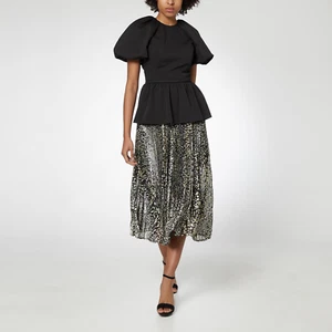 NWT - REBECCA VALLANCE - Rebecca Vallance Vienna Skirt - Gold - Size 8 AU - Picture 1 of 8