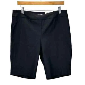 Charter Club Pull On corto core 10" - nero - taglia Petite large - Foto 1 di 8