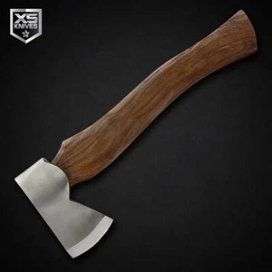 13" Handmade Tactical HATCHET Tomahawk THROWING AXE Rose WOOD Handle w/ Sheath - Picture 1 of 4