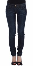 Ermanno Scervino Women Blue Jeans Pants Cotton Stretch Skinny Denim Trousers W26