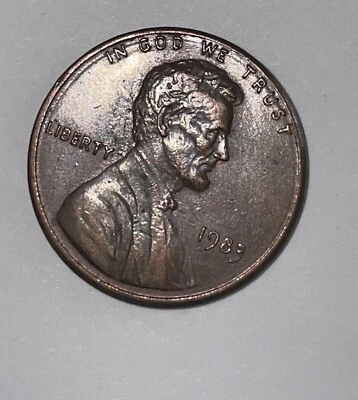 1983 Penny No Mint Mark Color Die On Letter E  - Image 1 of 4
