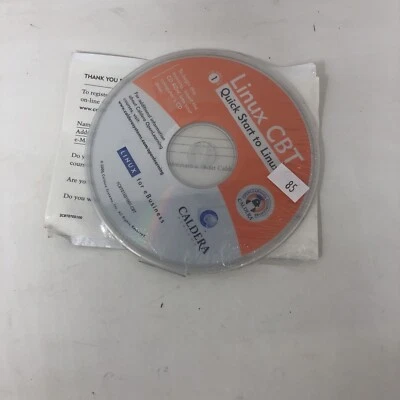 CD DE INICIO RÁPIDO CALDERA LINUX CBT FOR EBUSINESS - NOS Foto 1 de 2