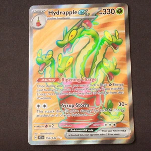 Hydrapple ex - 156/142 SV07: Stellar Crown Pokemon Holofoil ultra raro casi nuevo - Imagen 1 de 6