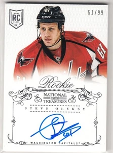 2013-2014 National Treasures Rookie Auto #121 Steve Okeksy RC Capitals 51/99 - Picture 1 of 1