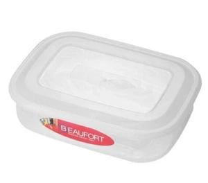 Beaufort Food Cake Dessert Storage Plastic Kitchen Clear Container with Lid - 1L - Picture 1 of 1