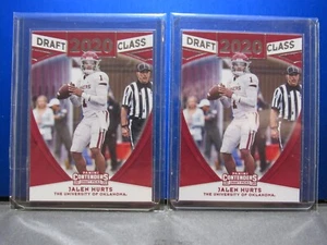 2020 Jalen Hurts 2ct Lot DRAFT CLASS CONTENDERS ROOKIE CARD # 15 EAGLES SB MVP - Bild 1 von 1