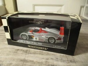 Minichamps 1:43 2000 Audi R8 R8R R8S 24 Hour Le Mans #8 Limited 1 of 4,999 Pcs. - Picture 1 of 6