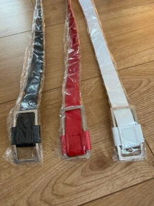Damen Taillengürtel Lackleder Kunstleder Rechteckig Damengürtel UkSeller - Bild 1 von 5