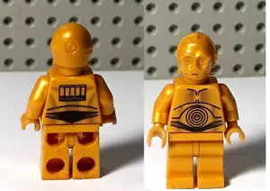 LEGO C-3PO Star Wars GOLD Robot c3po C3-po Solid Gold Head Legs R2-D2 Friend - Picture 1 of 1