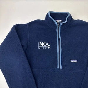 Giacca pile Patagonia Synchilla Marsupial 1/2 zip finto colletto blu uomo media - Foto 1 di 5