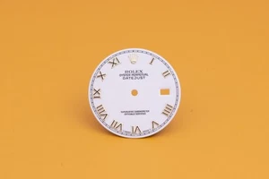 Rolex Datejust White Shantung Roman Dial for Model 16013 - 16233 FCD23881 - Picture 1 of 2
