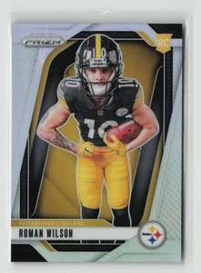 2024 Panini Prizm Roman Wilson Variation Silver Prizm RC #35 Pittsburgh Steelers - Picture 1 of 2