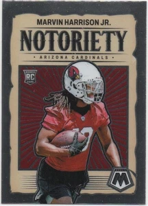Marvin Harrison Jr 2024 PANINI MOSAIC FOOTBALL Notoriety RC #22 Cardinals - Picture 1 of 2