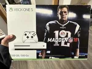 Leere Tom Brady NFL Patriots TB12 Microsoft XBOX One S 500GB Leerkarton selten - Bild 1 von 2
