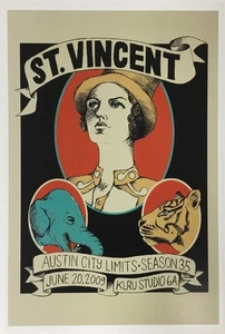 St. Vincent Austin City Limits Season 35 Reproduction Music Poster - Picture 1 of 1