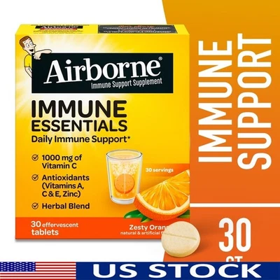 Vitamina C efervescente 1000 mg comprimidos de apoyo inmunológico antioxidantes de zinc 30 unidades Foto 1 de 4