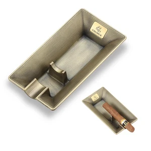 Galiner Metal Cigar Ashtray Cigarette Holder Portable Smoking Ash 1 Rest Gold - Picture 1 of 6