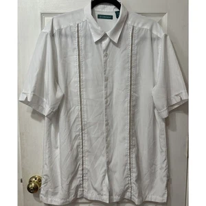 Cubavera White Men’s Button Down Size Large - Picture 1 of 6