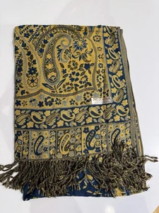 AmaWaterways Pashmina extra großer Schal/Tuch mit Fransen wendbar - Bild 1 von 7