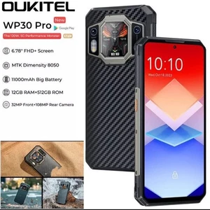 OUKITEL WP30 Pro 5G Mobile Phone 512GB 24GB 108MP 11000mAh 6.78" NFC WIFI 6 - Picture 1 of 12