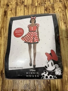 Minnie Mouse gepunktetes Damenkostüm NEU Erwachsene Large 10-12 - Bild 1 von 7