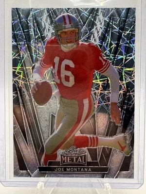 2024 Hoja Metal Joe Montana Plata Láser Prizm/6 San Francisco 49ers Foto 1 de 3