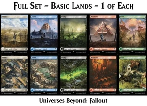 MTG - 10 Full Art Basic Lands - Fallout - Full Set - je 1 Basic Land - Bild 1 von 11