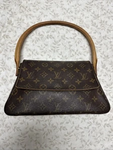 Bolso de Hombro LOUIS VUITTON Mini Looping Monogram Marrón MI0062 - Imagen 1 de 8