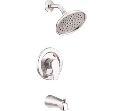 Комплект хромированной отделки для ванной и душа CLEVELAND FAUCET GROUP Slate 1 ручка 1,75 галл/мин - Изображение 1 из 2