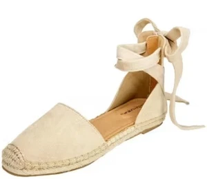Comfortview hellbraune Espadrille Sandalen mit Knöchelriemen - Bild 1 von 7
