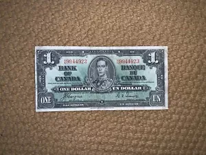 1937 Canadian $1 Bill - Picture 1 of 2