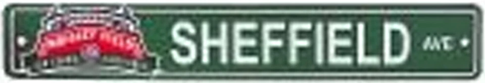 Sheffield Avenue 100 Years Street Sign Plastic 4" X 24" - Image 1 of 1