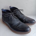 Freeman 1921 Brent Mens 12M Chukka Ankle Boots Black Dress Shoes