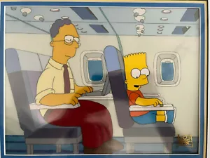 Die Simpsons ""Mr. Lisa geht nach Washington"" Bart Produktion Animationszelle COA - Bild 1 von 3