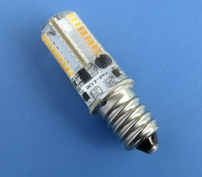 30W Equivalent E14 LED Light Bulb 72 3014SMD Lamp 12-24V Silicone Warm 2700K 1 - Image 1 of 3