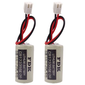 2 x FDK CR17335SE 3V 1800mAh Epson Robot Controller RC series R13B060003 Battery - Picture 1 of 6